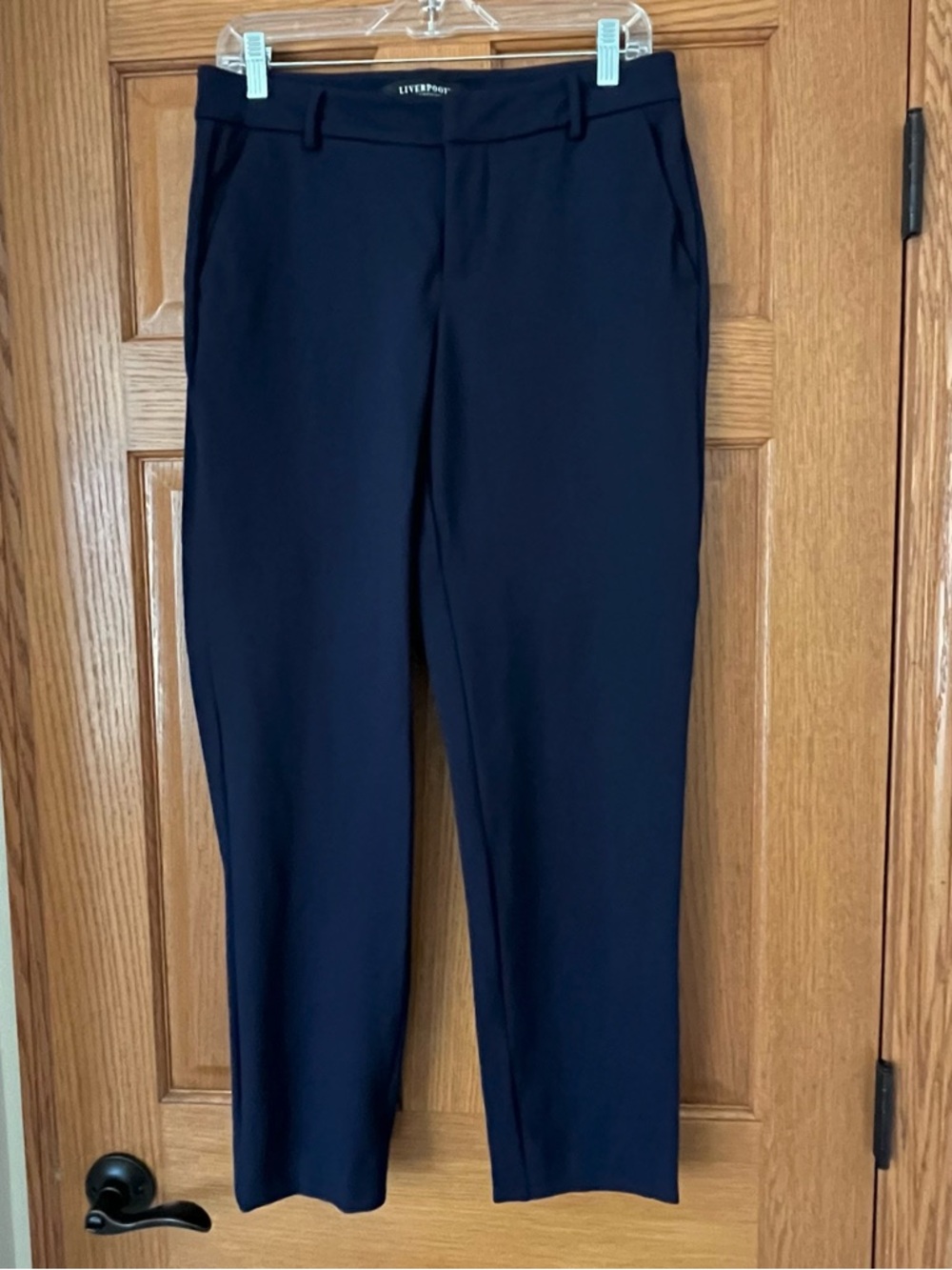 Liverpool Women’s Kelsey Straight-Leg Dress Trousers in Cadet Blue
